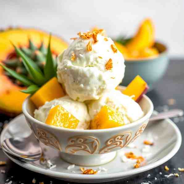 No-Churn Coconut Milk Ice Cream - Tropical Es Doger Recipe